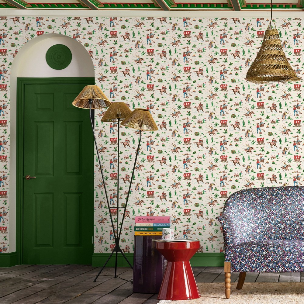 Cowgirls Wallpaper 125533 by Cath Kidston in Multi